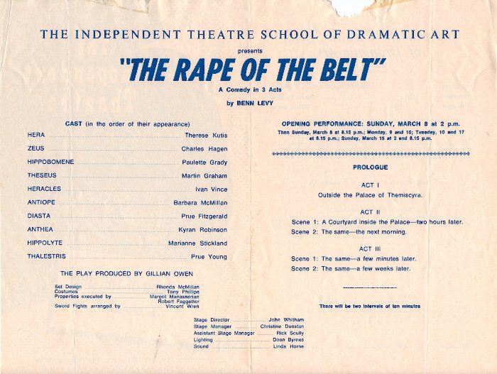 Rape of the Belt programme